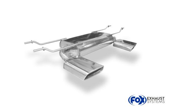 Endschalldämpfer quer Ausgang rechts/links - 1x145x65 Typ 59 rechts/links passend für: Mazda MX5 ND